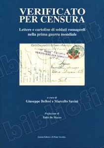 Livre italien sur la censure postale en Italie pendant la première guerre mondiale.